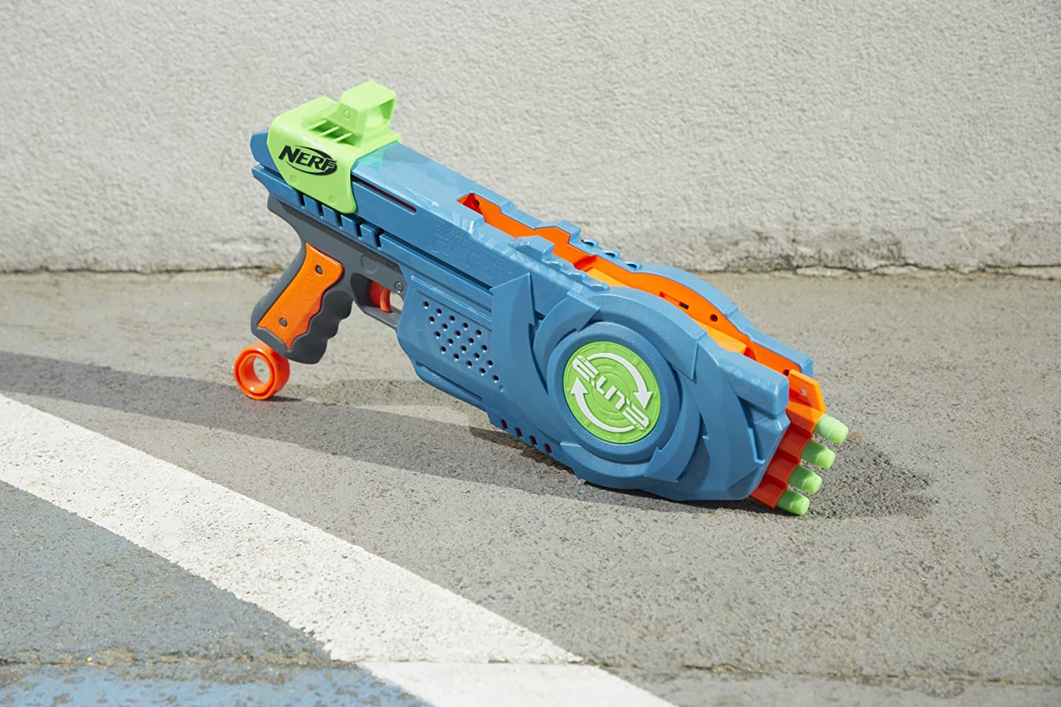 NERF Elite 2.0 Flipshots Flip-8 Blaster with 8 Dart Barrels That Flip to Double Your Firepower, 8-Dart Capacity, 8 Official Elite Darts