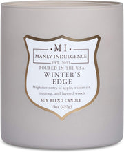 
                        
                          Load image into Gallery viewer, Manly Indulgence Sea Salt &amp; Ginger Scented Jar Candle, 15 Oz, White
                        
                      