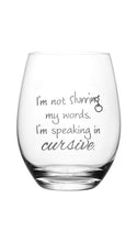 
                        
                          將圖片載入圖庫檢視器 Lushy Wino – I'm Not Slurring My Words. I'm Speaking in Cursive. Cute, Novelty, Etched Stemless 18-Ounce Wine Glass with Funny Sayings in Gift Box
                        
                      