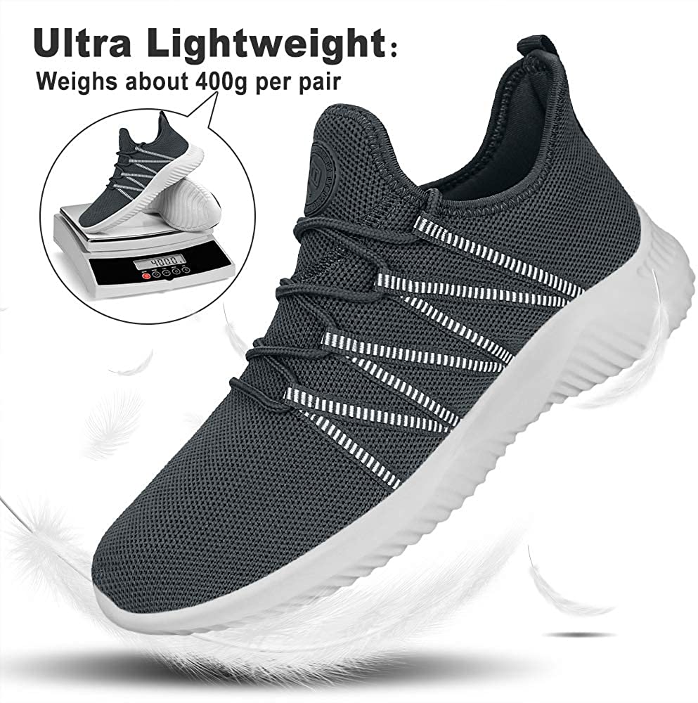 Feethit Mens Slip On Running Shoes Breathable Lightweight Comfortable Fashion Non Slip Sneakers for Men