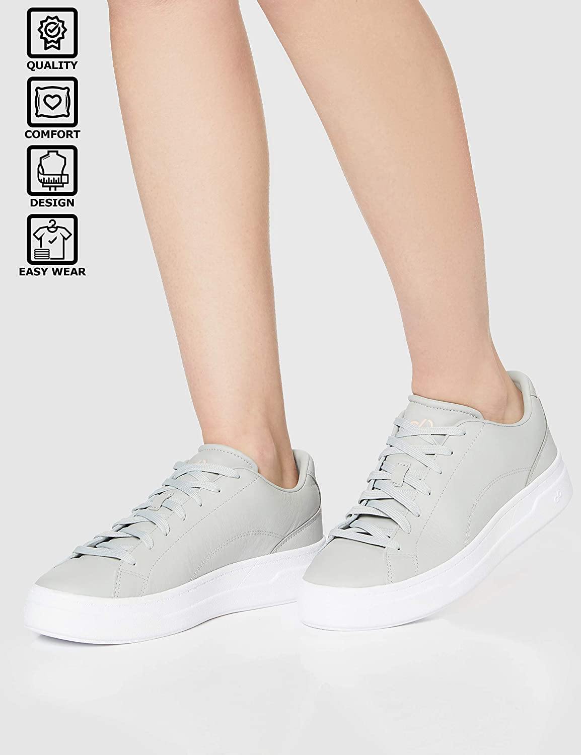 CARE OF by PUMA Women's Leather Platform Court Low-Top Sneakers