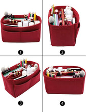 
                        
                          Cargar imagen en el visor de la galería, Felt Purse Bag Organizer Insert with zipper Bag Tote Shaper Fit Speedy Neverfull MM GM
                        
                      