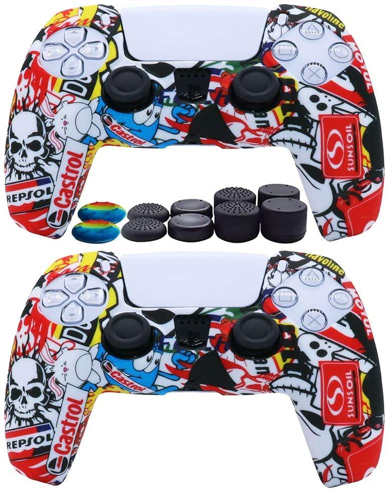 2pcs PS5 Controller Skin Silicone Soft Case - JOY2ESpree