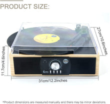 
                        
                          画像をギャラリービューアに読み込む, Bluetooth Record Player 3 Speed Craftmanship Turntable with Built-in Premium Speakers Support USB Playback/Recording (Black)… - JOY2ESpree
                        
                      
