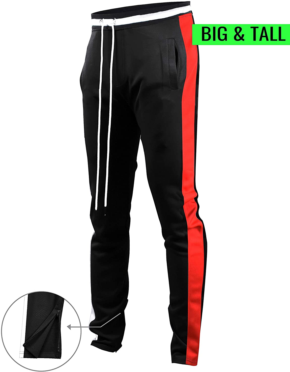 Screenshotbrand Mens Hip Hop Premium Slim Fit Track Pants