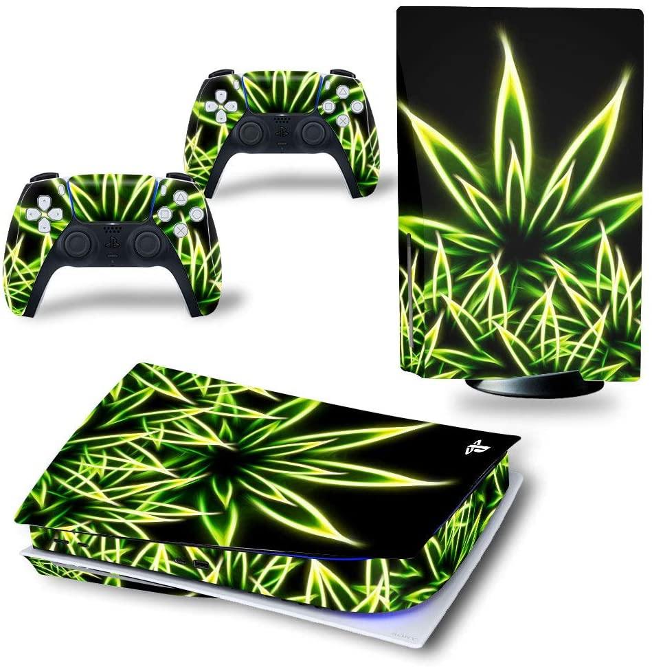 DOMILINA PS5 Skin Stickers, Full Body Vinyl Decal Cover for Playstation 5 Disk Edition Console & Controllers - American Flag - JOY2ESpree