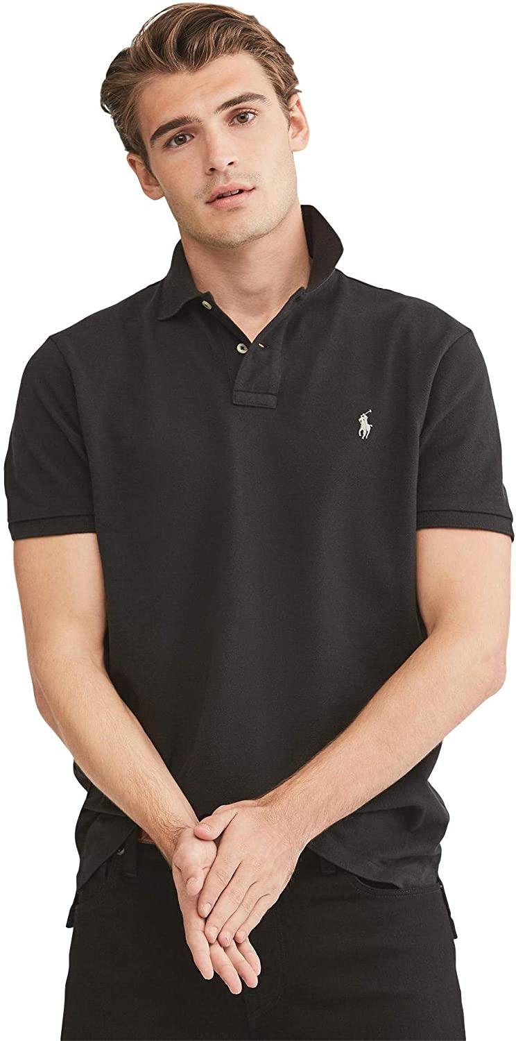 Polo RL Men's Custom Slim Fit Mesh Pony Shirt