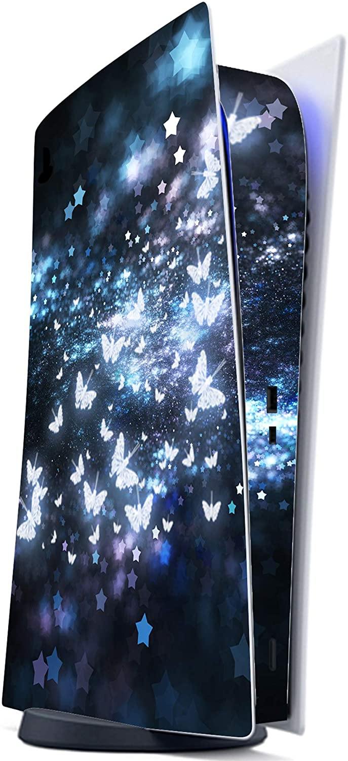 PlayVital Blue Nebula Full Set Skin Decal for PS5 Console Digital Edition - JOY2ESpree
