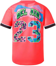 
                        
                          Muat gambar ke penampil Galeri, MOLPE 90s Hip Hop Clothing for Men and Women, Unisex Bel Air 23 Baseball Jersey, Mens Printed Urban Shirts for Party
                        
                      