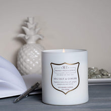 
                        
                          Load image into Gallery viewer, Manly Indulgence Sea Salt &amp; Ginger Scented Jar Candle, 15 Oz, White
                        
                      