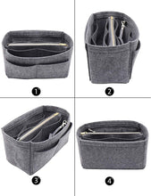 
                        
                          Cargar imagen en el visor de la galería, Felt Purse Bag Organizer Insert with zipper Bag Tote Shaper Fit Speedy Neverfull MM GM
                        
                      