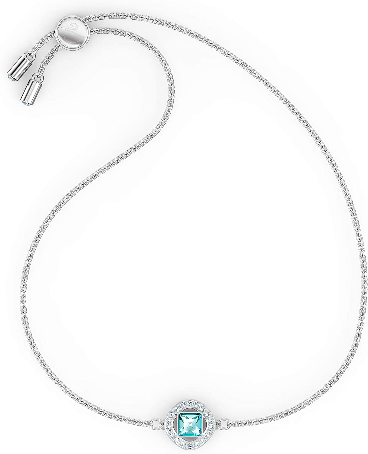 SWAROVSKI Women's Angelic Square Crystal Jewelry Collection, Pink Crystals, Blue Crystals (Amazon Exclusive) - JOY2ESpree