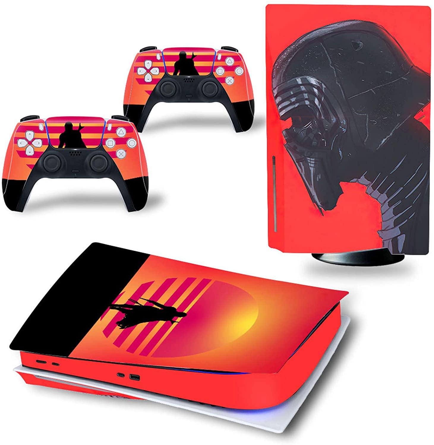 gotor Vinyl Sticker Pattern Decals Skin for PS5 Playstation 5 Console and 2 Controllers Skins (Playstation 5, Type-M) - JOY2ESpree