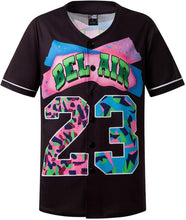 
                        
                          Muat gambar ke penampil Galeri, MOLPE 90s Hip Hop Clothing for Men and Women, Unisex Bel Air 23 Baseball Jersey, Mens Printed Urban Shirts for Party
                        
                      