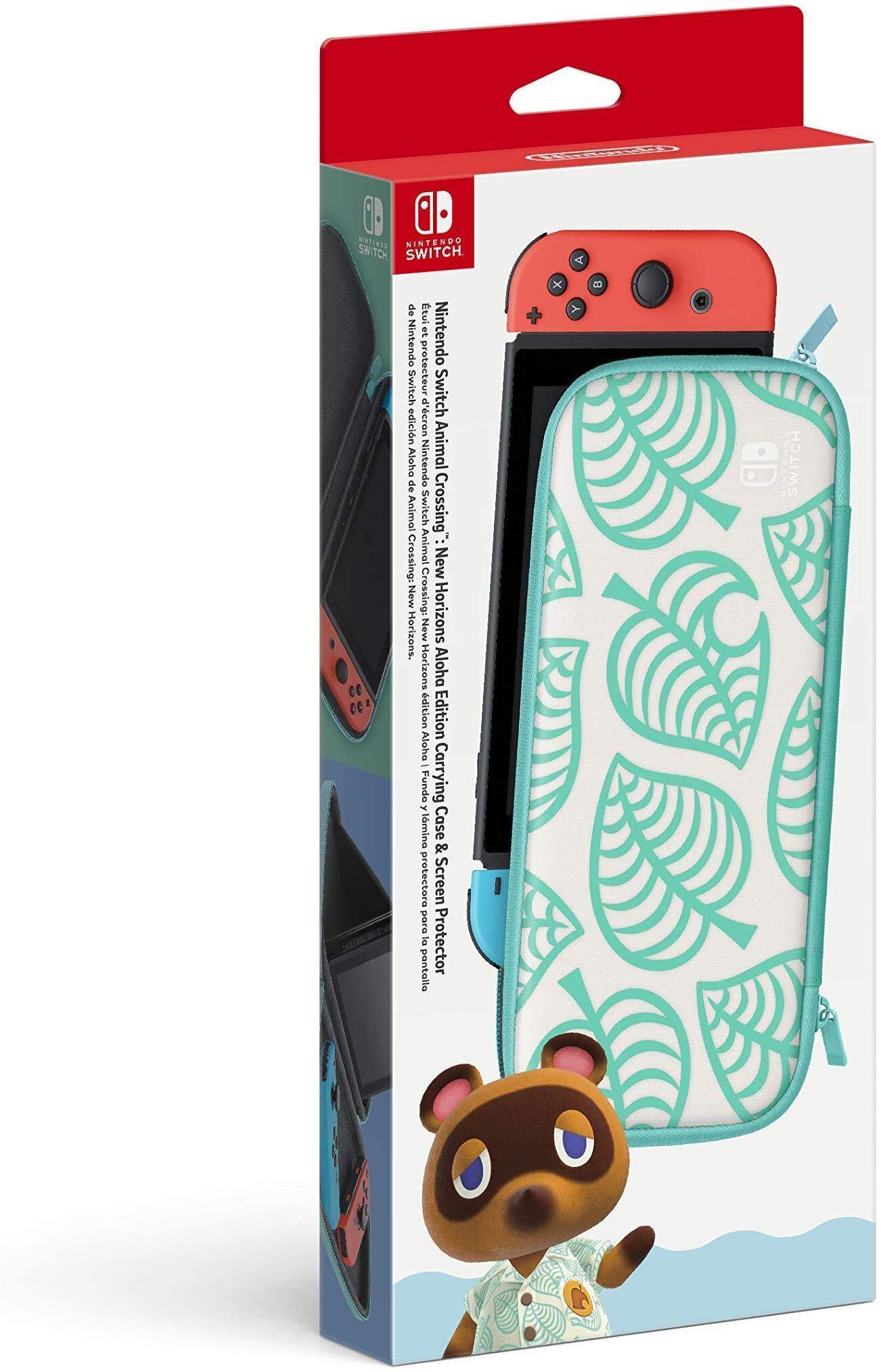 Animal Crossing: New Horizons Aloha Edition Carrying Case & Screen Protector - Nintendo Switch - JOY2ESpree