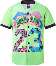 
                        
                          Muat gambar ke penampil Galeri, MOLPE 90s Hip Hop Clothing for Men and Women, Unisex Bel Air 23 Baseball Jersey, Mens Printed Urban Shirts for Party
                        
                      