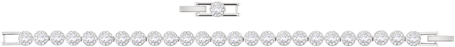 SWAROVSKI Women's Angelic Jewelry Collection, Rhodium Finish, Clear Crystals - JOY2ESpree