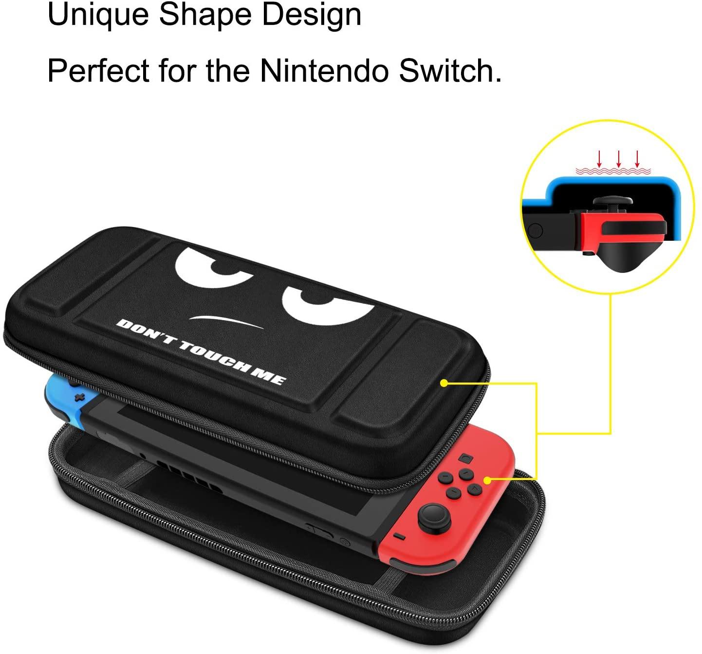 Fintie Carry Case for Nintendo Switch - [Shockproof] Hard Shell Protective Cover Travel Bag w/10 Game Card Slots - JOY2ESpree