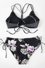 
                        
                          Load image into Gallery viewer, CUPSHE Women's Back Braided Straps Reversible Bottom Strappy Lace Up Bikini Sets
                        
                      