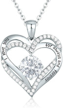 
                        
                          Cargar imagen en el visor de la galería, CDE Forever Love Heart Women Necklace 925 Sterling Silver Rose Gold Plated Birthstone Pendant Necklaces for Women - JOY2ESpree
                        
                      