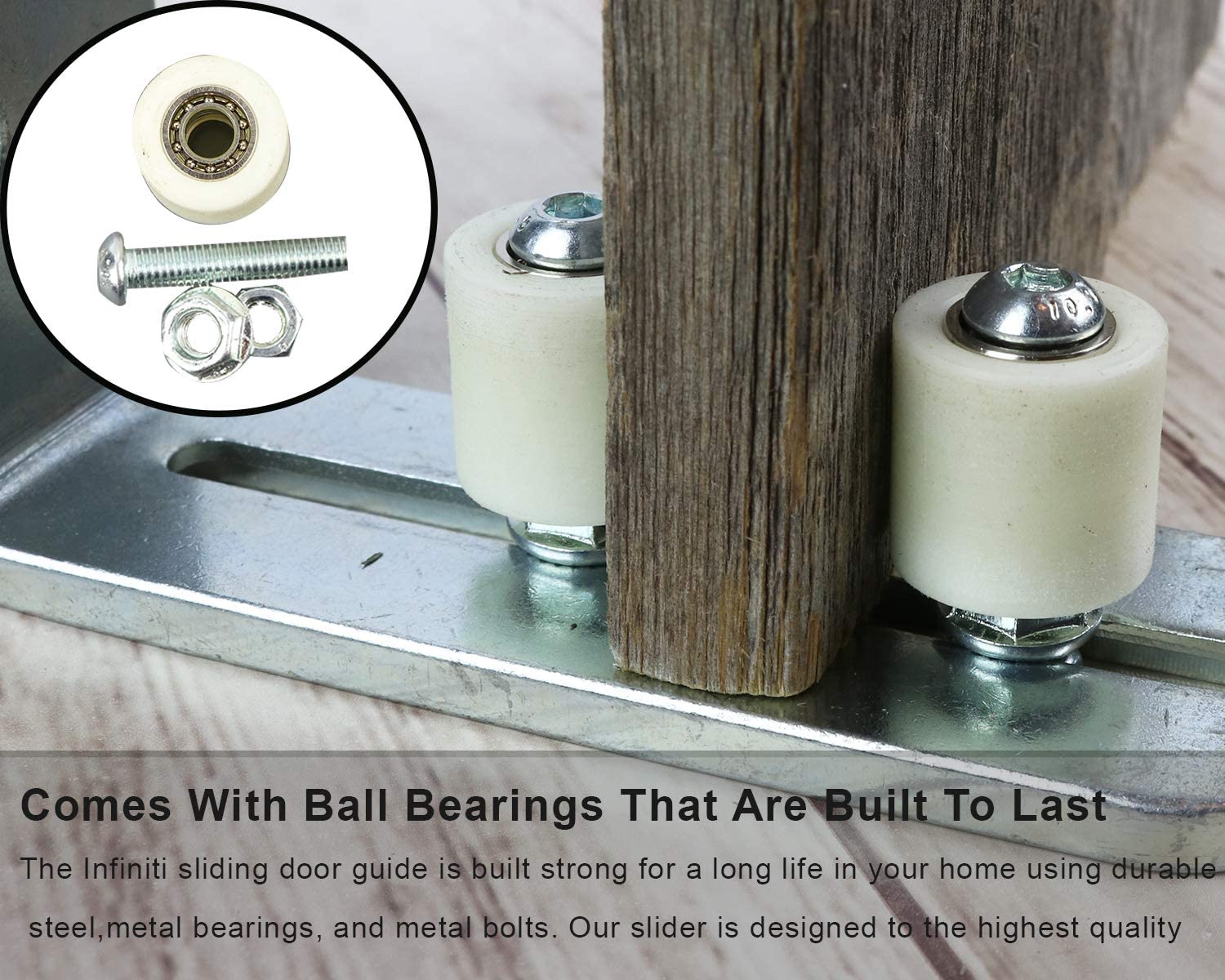 New Improved Design!!! Barn Door Floor Guide | Smooth AS Butter Bearings!!!