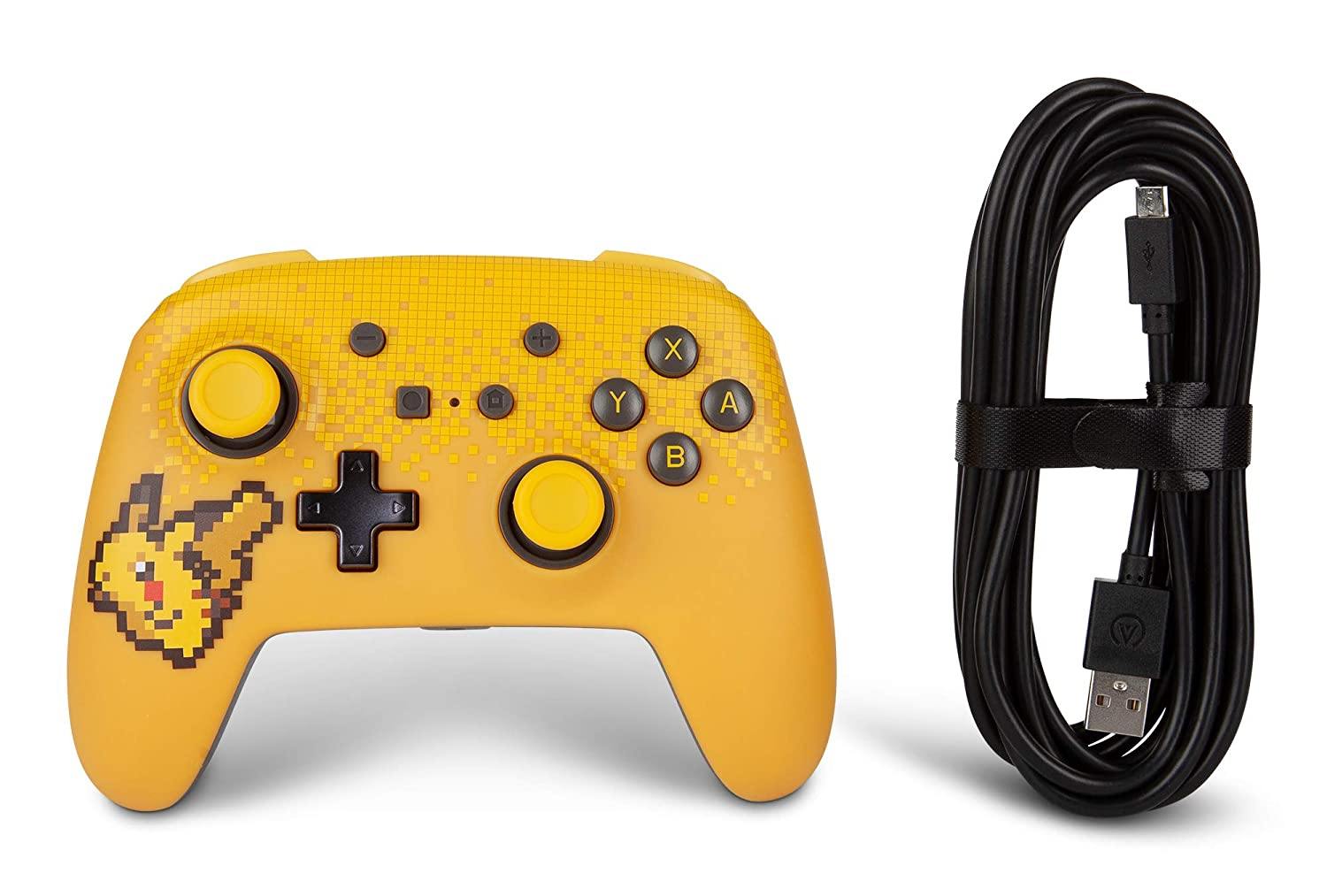 PowerA Enhanced Wired Controller for Nintendo Switch - Mario White, Gamepad, Wired Video Game Controller, Gaming Controller - Nintendo Switch - JOY2ESpree