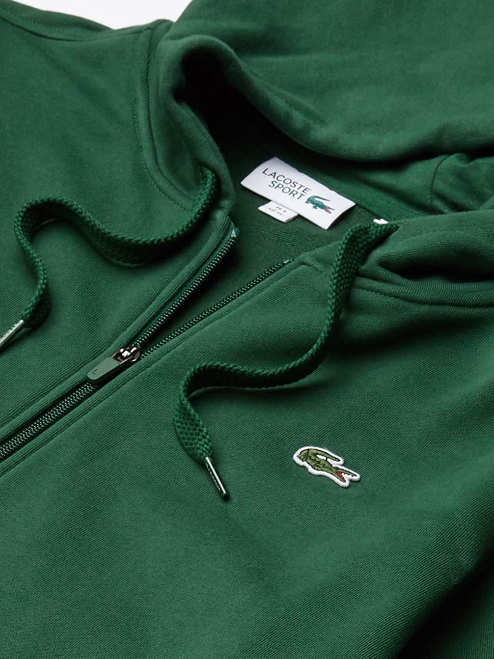 Lacoste Mens Sport Long Sleeve Fleece Full Zip Hoodie Sweatshirt