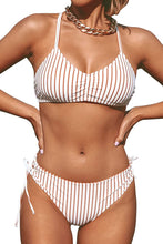 
                        
                          Load image into Gallery viewer, CUPSHE Women's Back Braided Straps Reversible Bottom Strappy Lace Up Bikini Sets
                        
                      