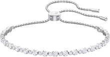 
                        
                          Load image into Gallery viewer, SWAROVSKI Women's Subtle Bracelet Jewelry Collection, Rhodium Finish, Clear Crystals - JOY2ESpree
                        
                      