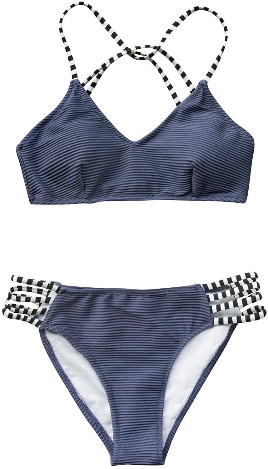 CUPSHE Women’s Bikini Swimsuit Leaf Print Two Piece Bathing Suit