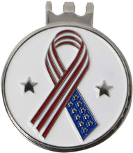 
                        
                          Cargar imagen en el visor de la galería, DA VINCI Magnetic Golf Hat Clip with 1 Inch Embossed Patriotic Metal Golf Ball Marker - JOY2ESpree
                        
                      