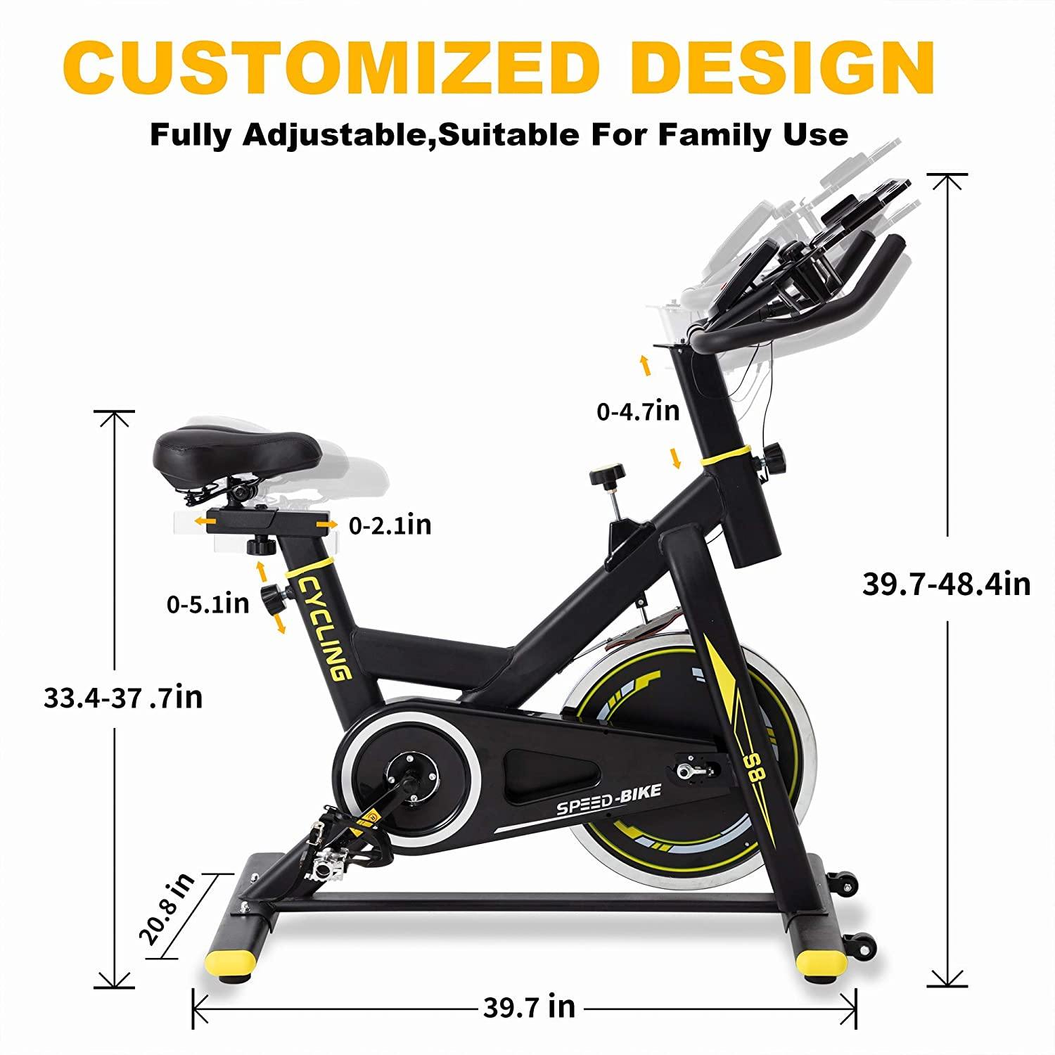 BINHIA Exercise Bike Indoor Cycling Bike Stationary - Cycle Bike with Ipad Mount &Comfortable Seat Cushion - JOY2ESpree
