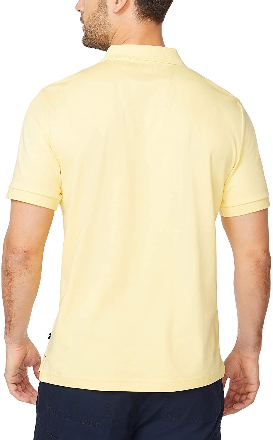 Nautica Men's Classic Fit Short Sleeve Solid Soft Cotton Polo Shirt - JOY2ESpree