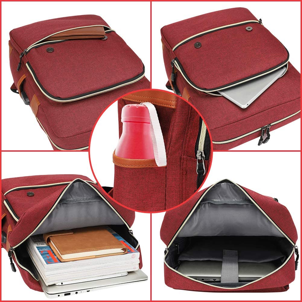Modoker Vintage Laptop Backpack for Women Men,School College Backpack