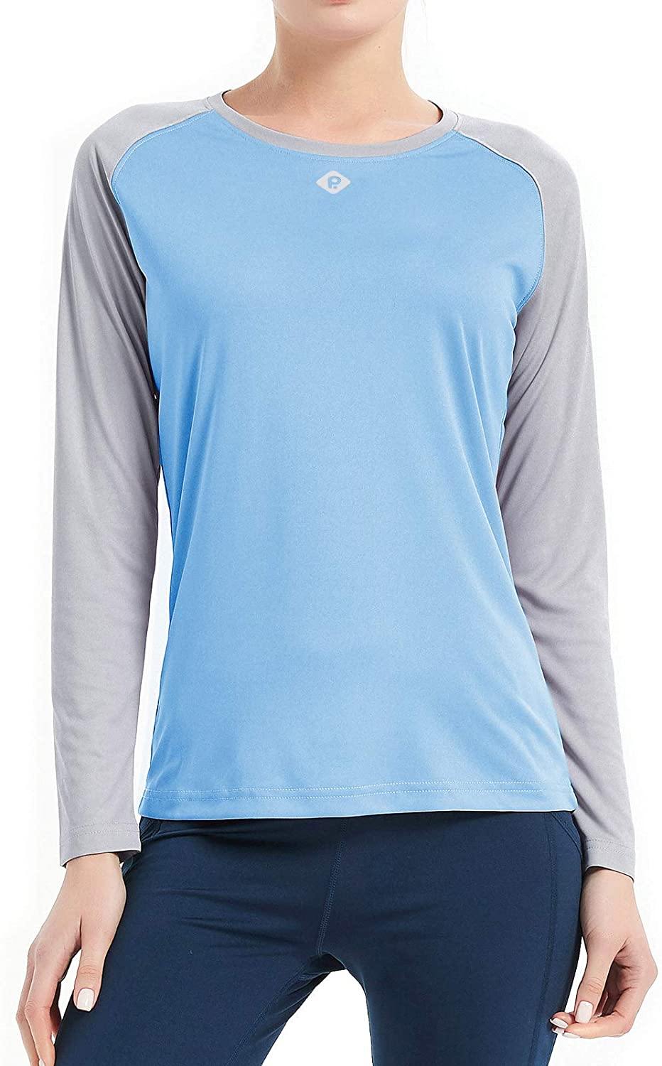 Women's UPF 50+ Sun Protection Hiking Shirts Long Sleeve Quick Dry Rashguard Athletic Running Fishing Shirts - JOY2ESpree