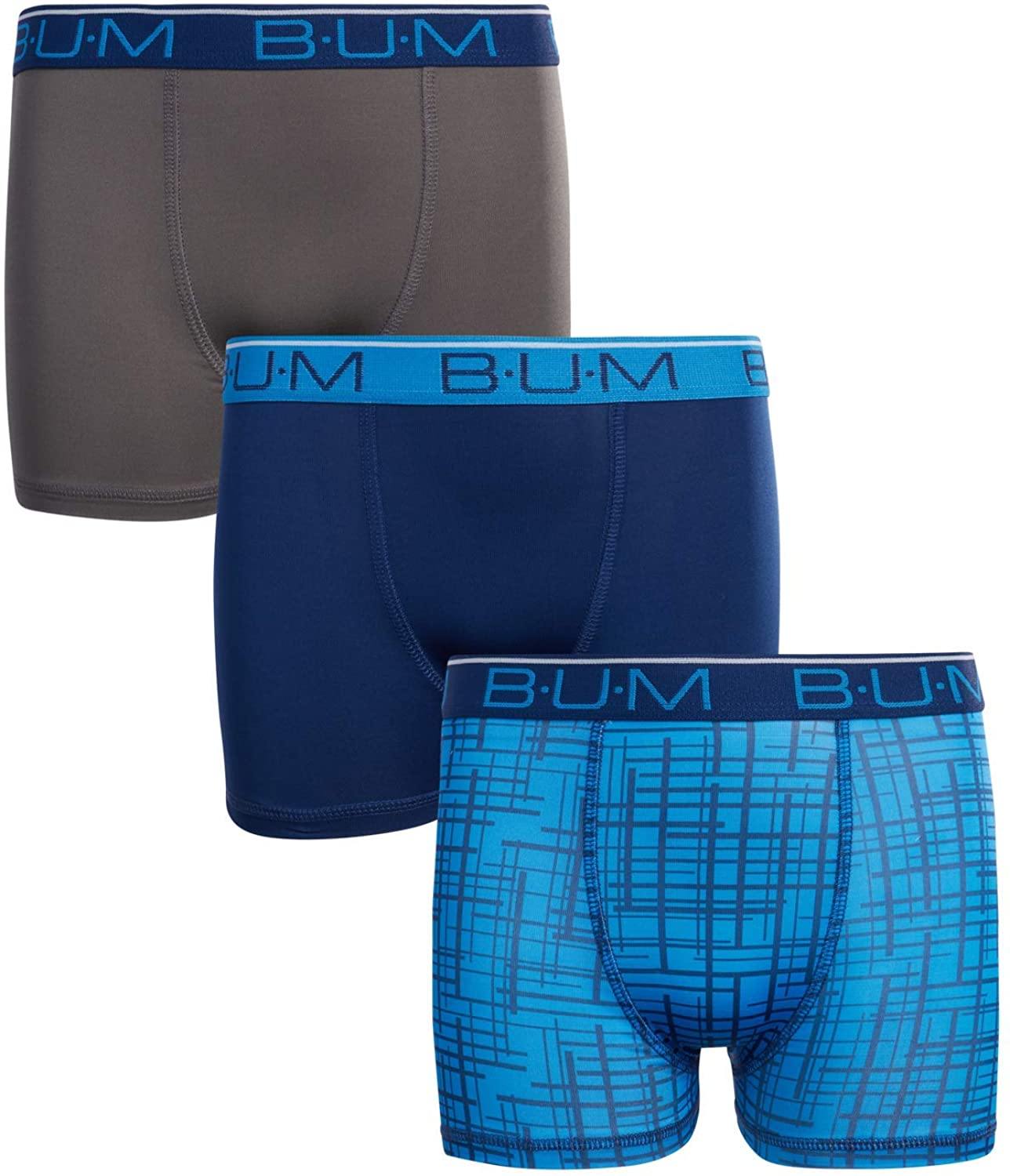 B.U.M. Equipment Boys Performance Dry-Fit Compression Boxer Briefs (3 Pack) - JOY2ESpree