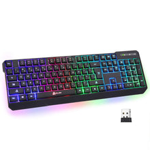 
                        
                          गैलरी व्यूवर में इमेज लोड करें, KLIM Chroma Rechargeable Wireless Gaming Keyboard + Slim, Durable, Ergonomic - JOY2ESpree
                        
                      