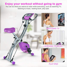 
                        
                          Cargar imagen en el visor de la galería, TECHMOO Folding Magnetic X Exercise Bike Portable Upright Recumbent 2 in 1 Stationary Bike - JOY2ESpree
                        
                      