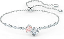 
                        
                          Load image into Gallery viewer, SWAROVSKI Women's Attract Soul Jewelry Collection, Rhodium Finish, Pink Crystals - JOY2ESpree
                        
                      
