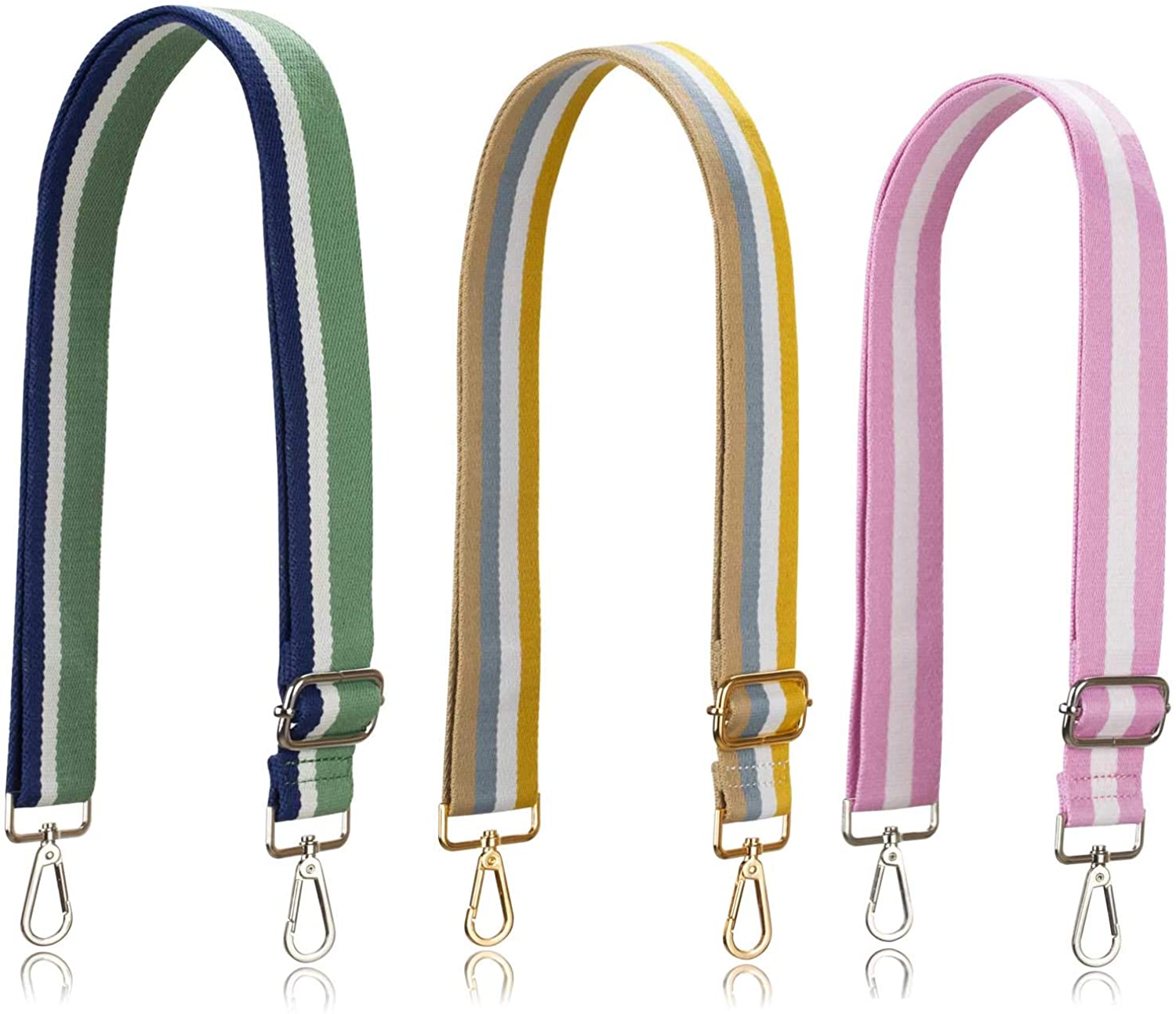Allzedream Purse Strap Replacement Crossbody Handbag Stripe Wide Adjustable