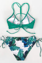 
                        
                          Load image into Gallery viewer, CUPSHE Women's Back Braided Straps Reversible Bottom Strappy Lace Up Bikini Sets
                        
                      