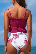 
                        
                          Muat gambar ke penampil Galeri, CUPSHE Women's High Waist Bikini Swimsuit Ruffle Smock Floral Print Two Piece Bathing Suit
                        
                      