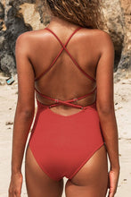 
                        
                          गैलरी व्यूवर में इमेज लोड करें, CUPSHE Women's Solid Color V Neck Lace Up One Piece Swimsuit
                        
                      