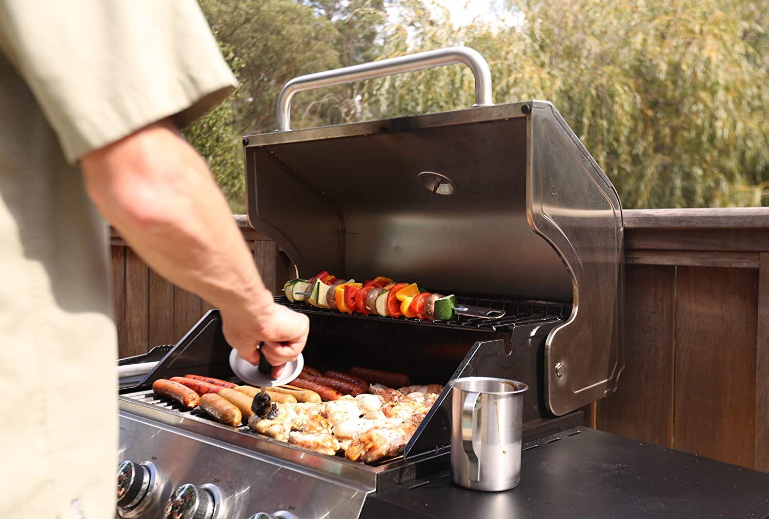 Cuisinart CGG-888 Grill Stainless Steel Lid 22-Inch Round Outdoor Flat Top Gas, 360° Griddle Cooking Center - JOY2ESpree