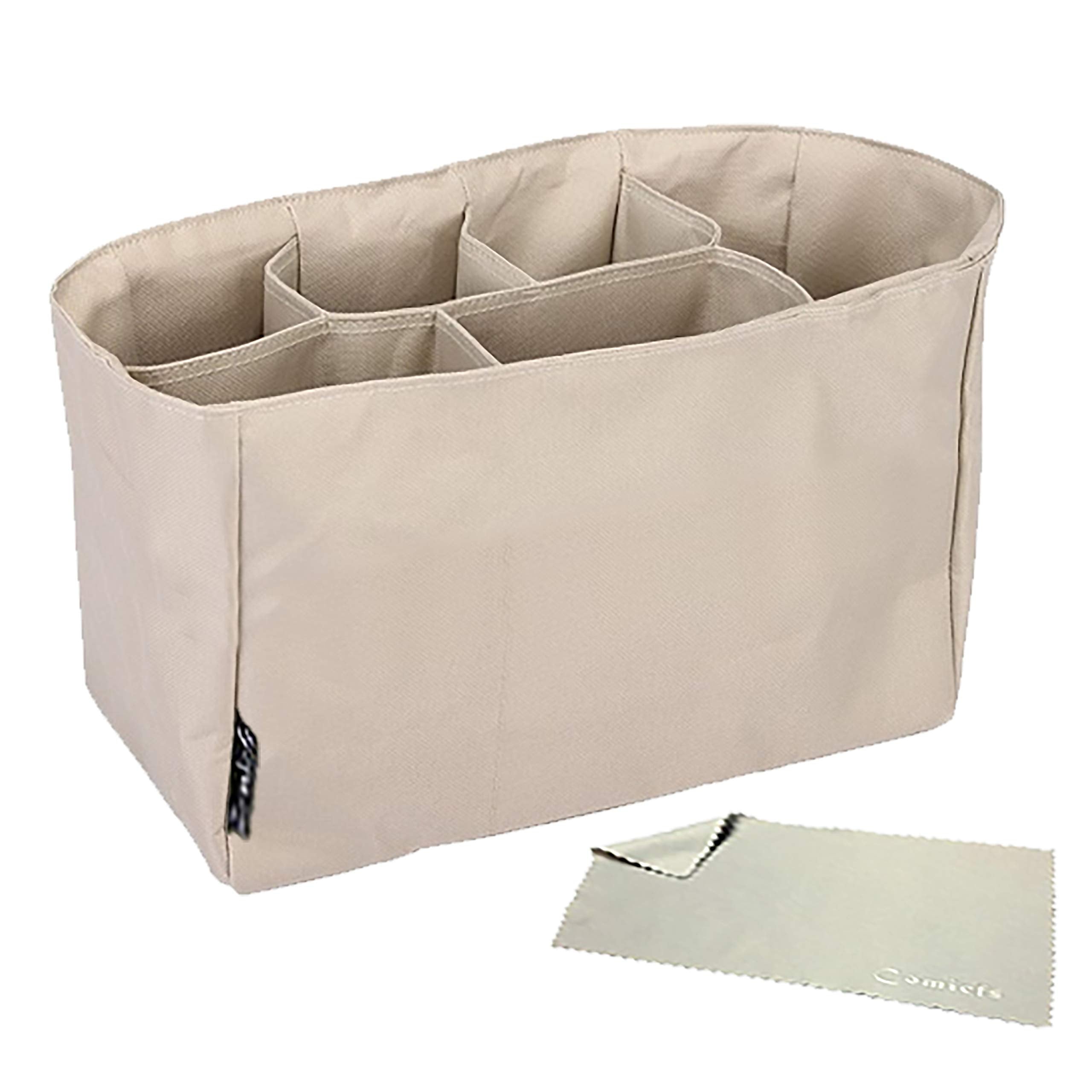 Comicfs Baby Diaper Bag Insert Organizer with Comicfs Cleaning Cloth (Dimensions: 12 X 6.4 X 8 Inch, Khaki)