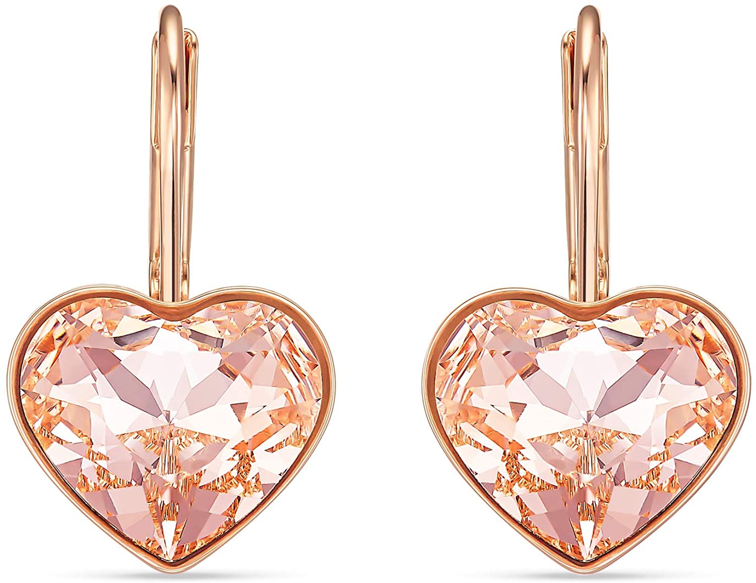 SWAROVSKI Women's Bella Earrings Collection, Pink Crystals, Clear Crystals - JOY2ESpree