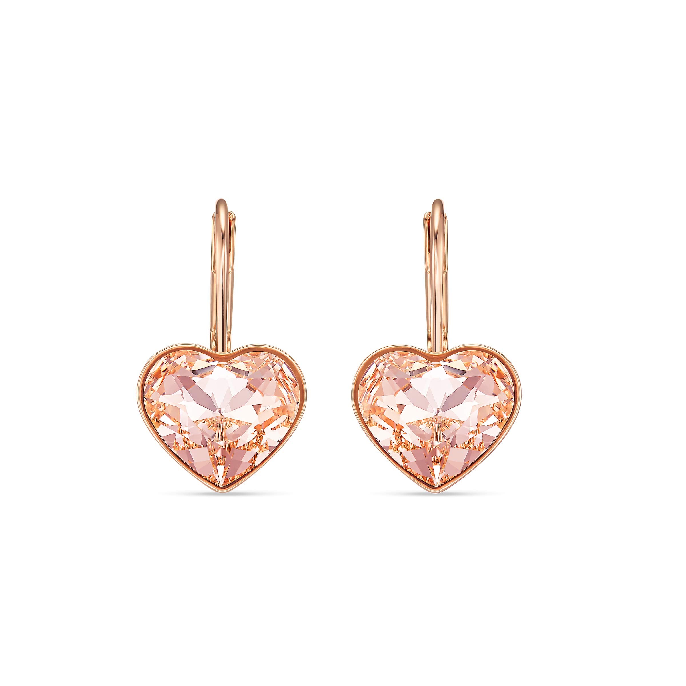 SWAROVSKI Women's Bella Earrings Collection, Pink Crystals, Clear Crystals - JOY2ESpree