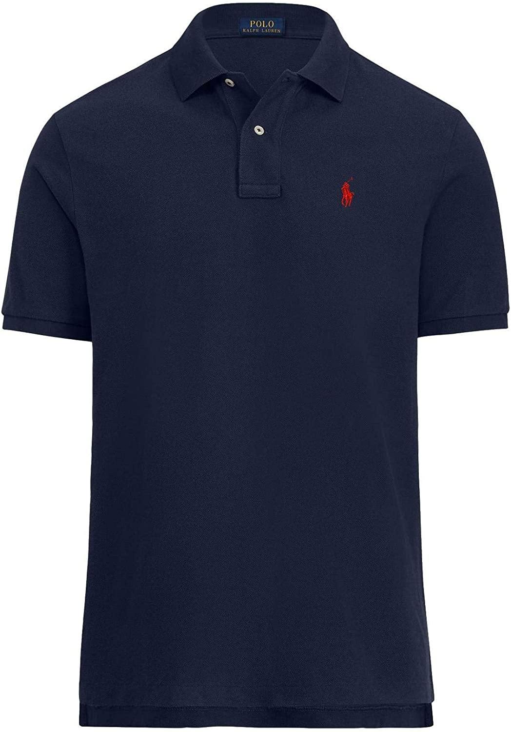 Polo RL Men's Custom Slim Fit Mesh Pony Shirt