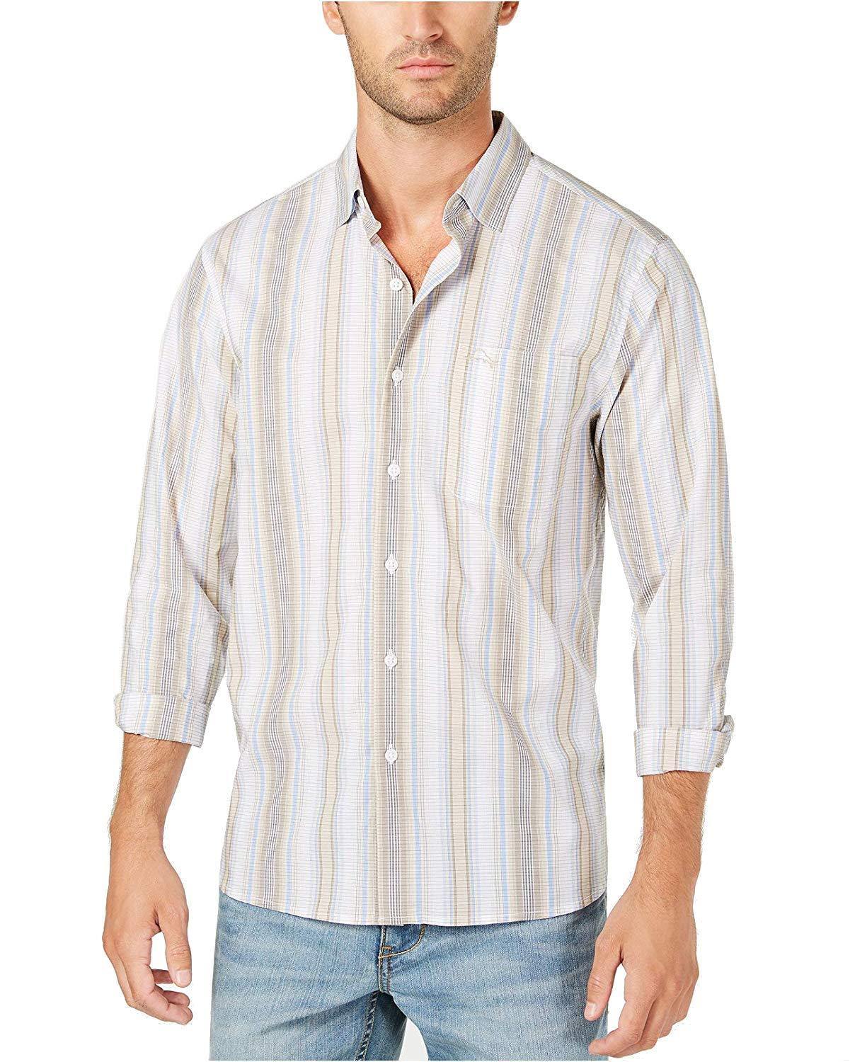 Tommy Bahama Mens Uvita Striped Button Up Shirt - JOY2ESpree