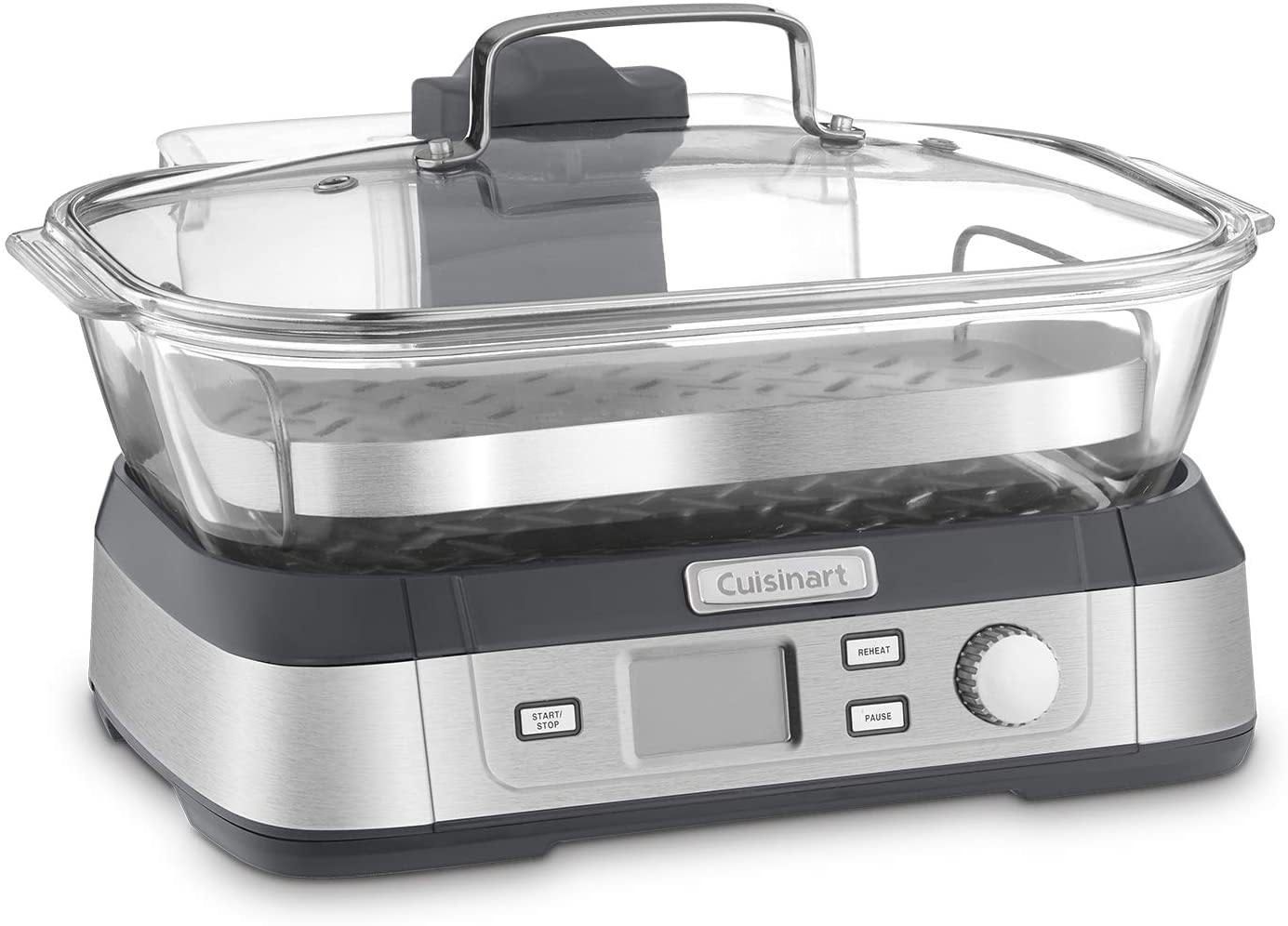 Cuisinart Digital Glass Steamer, One Size, Stainless Steel - JOY2ESpree